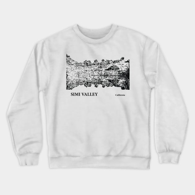 Simi Valley California Crewneck Sweatshirt by Lakeric